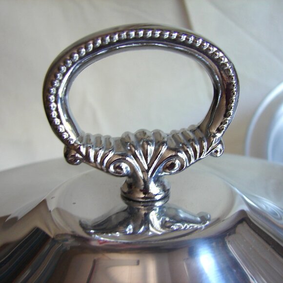 Vintage Mid Century Buenilum Aluminum 10" Covered Serving Dish, USA Made, MCM - Picture 8 of 10
